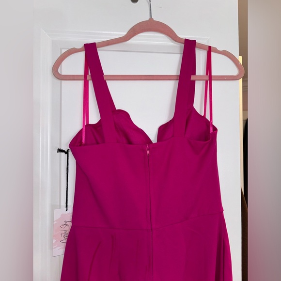 Hot pink tank top jumpsuit  new with tags size medium, zipper - Picture 2 of 5